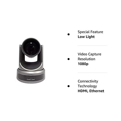 PTZOptics Live Streaming Cameras - 1080P Indoor PTZ Cameras with SDI, HDMI and IP Control + PoE (30X-SDI, White)