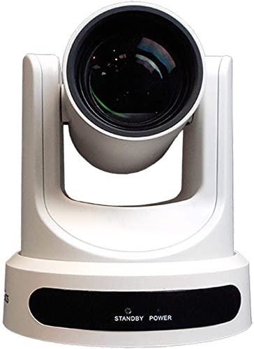 PTZOptics Live Streaming Cameras - 1080P Indoor PTZ Cameras with SDI, HDMI and IP Control + PoE (30X-SDI, White)