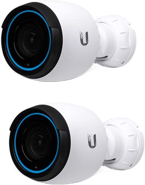 Unifi Protect 4K UVC-G4-PRO 4K Ultra HD IP Video Surveillance System Outdoor Network Bullet Camera (2-Pack)