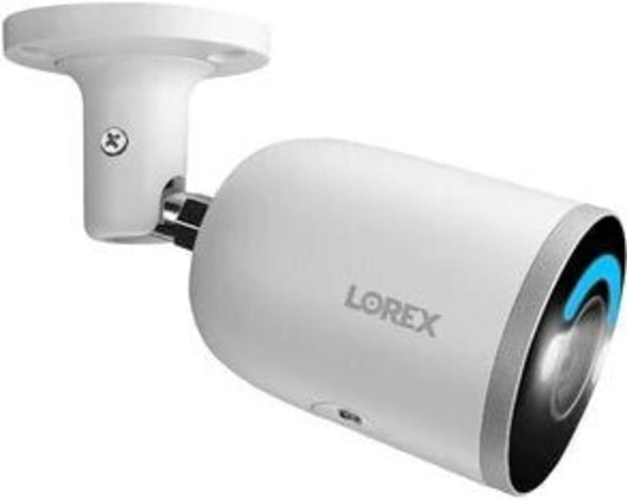 Lorex Fusion 4K 16 Camera Capable 4TB Wired NVR System with Eight Bullet Camera Featuring Smart Security Lighting and 2-Way Audio