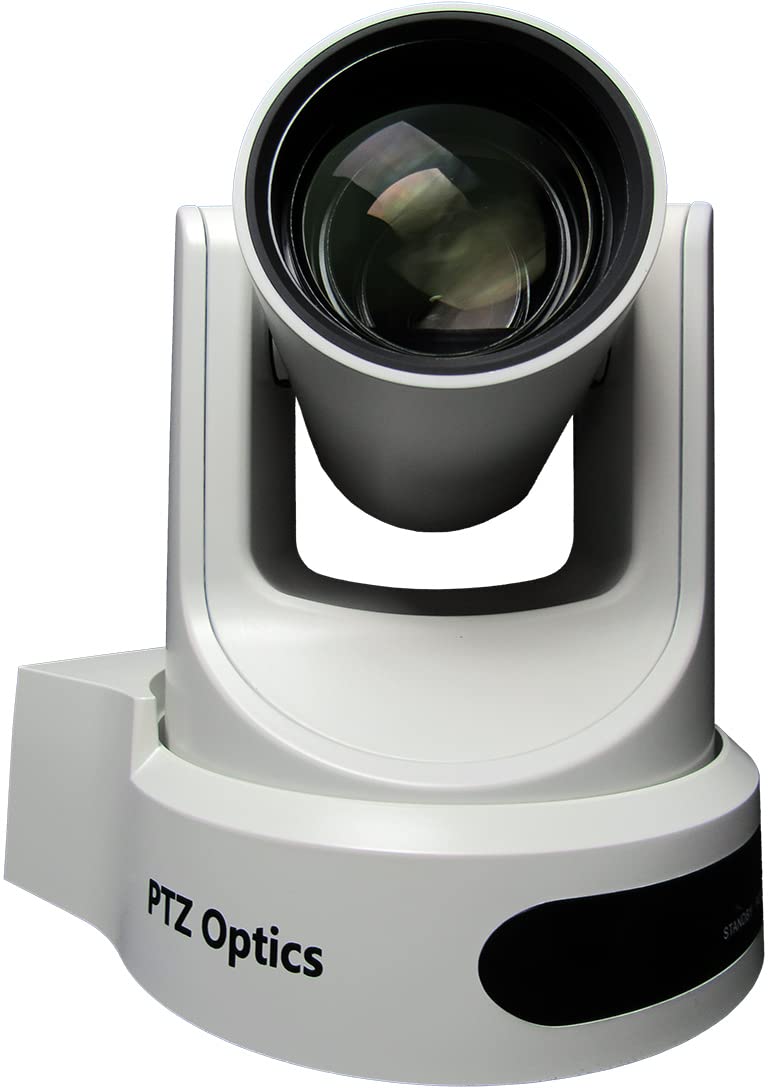 PTZOptics Live Streaming Cameras - 1080P Indoor PTZ Cameras with SDI, HDMI and IP Control + PoE (30X-SDI, White)