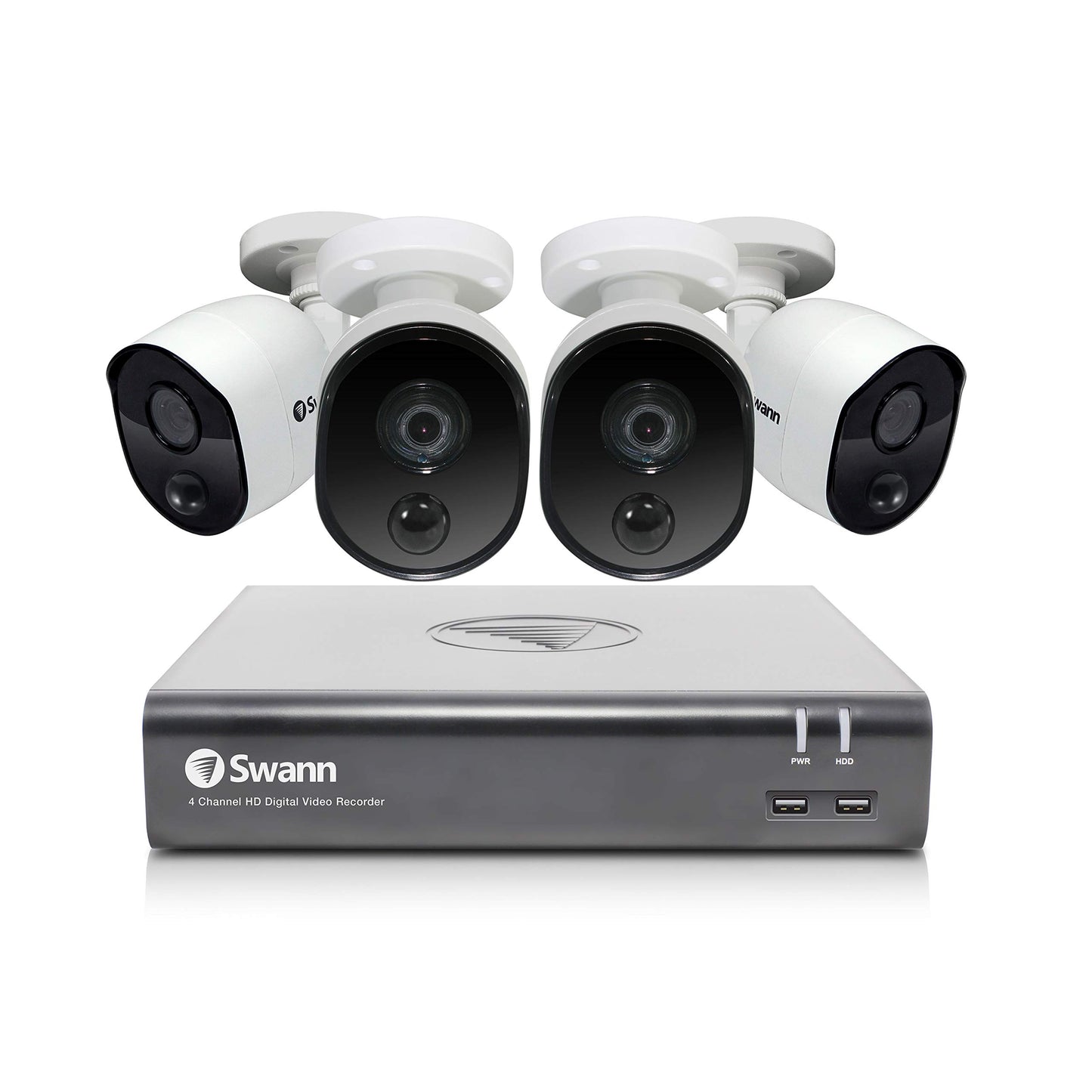 Swann 12MP Security Camera System, 16 Channel NVR with 4TB, 16 IP Cameras Indoor Outdoor Home, 6k Mega HD PoE Wired,Video Analytics, 2-Way Audio, Sirens, Color Night Vision, True Detect, 1690008B8DE